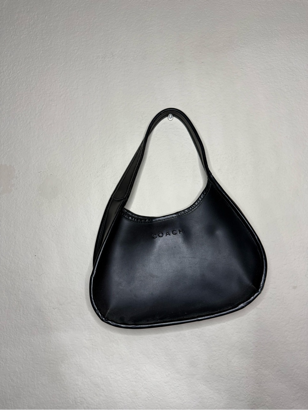 Coach Black Leather Shoulder Bag
